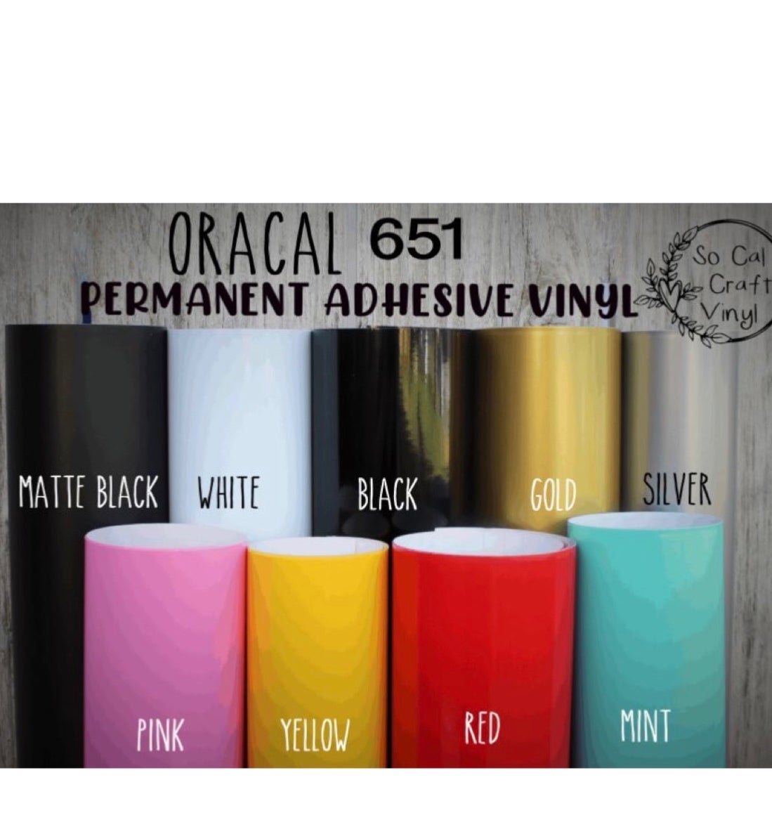 Specialty Permanent Adhesive Vinyl – 618 area vinyl